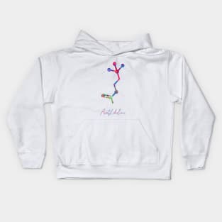 Acetylcholine molecule Kids Hoodie